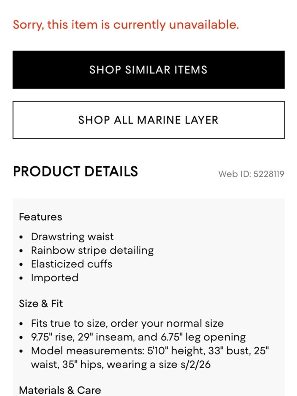 Marine Layer Anytime Rainbow Striped Sweatpants - Picture 3 of 6